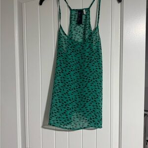 Sheer Dinosaur Print Tank Top Small